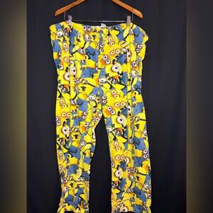 Universal Minion Print Sweatpants - Yellow and Blue